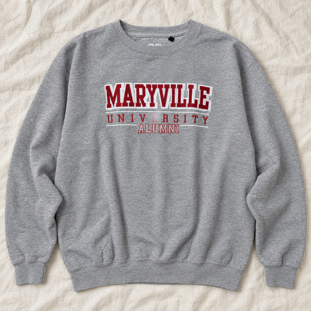 Maryville University Alumni G-III Crewneck Sweatshirt Gray Large